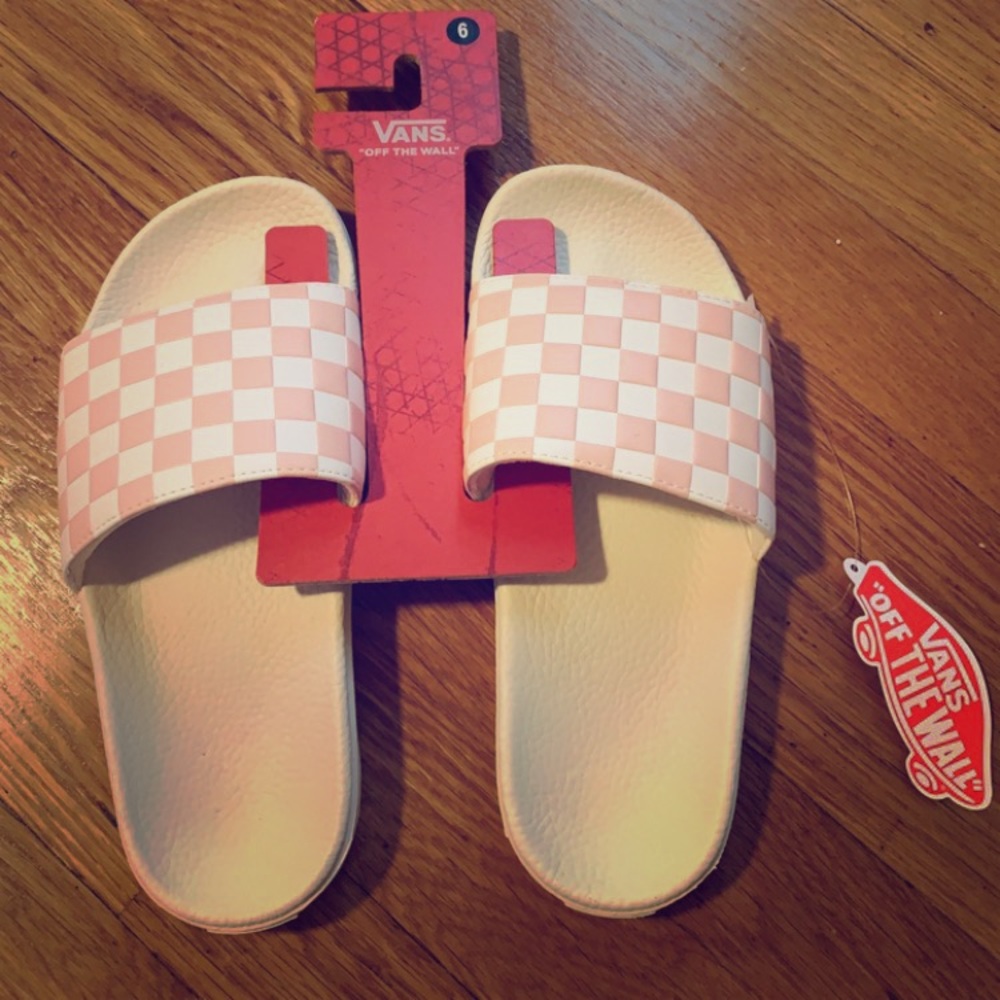 Vans slides size 6.